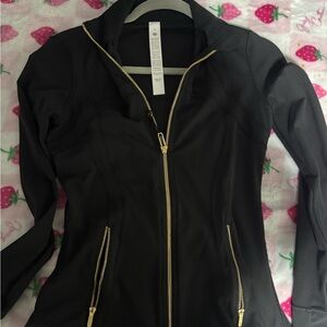 lululemon athletica Black define Jacket with Gold Zippers